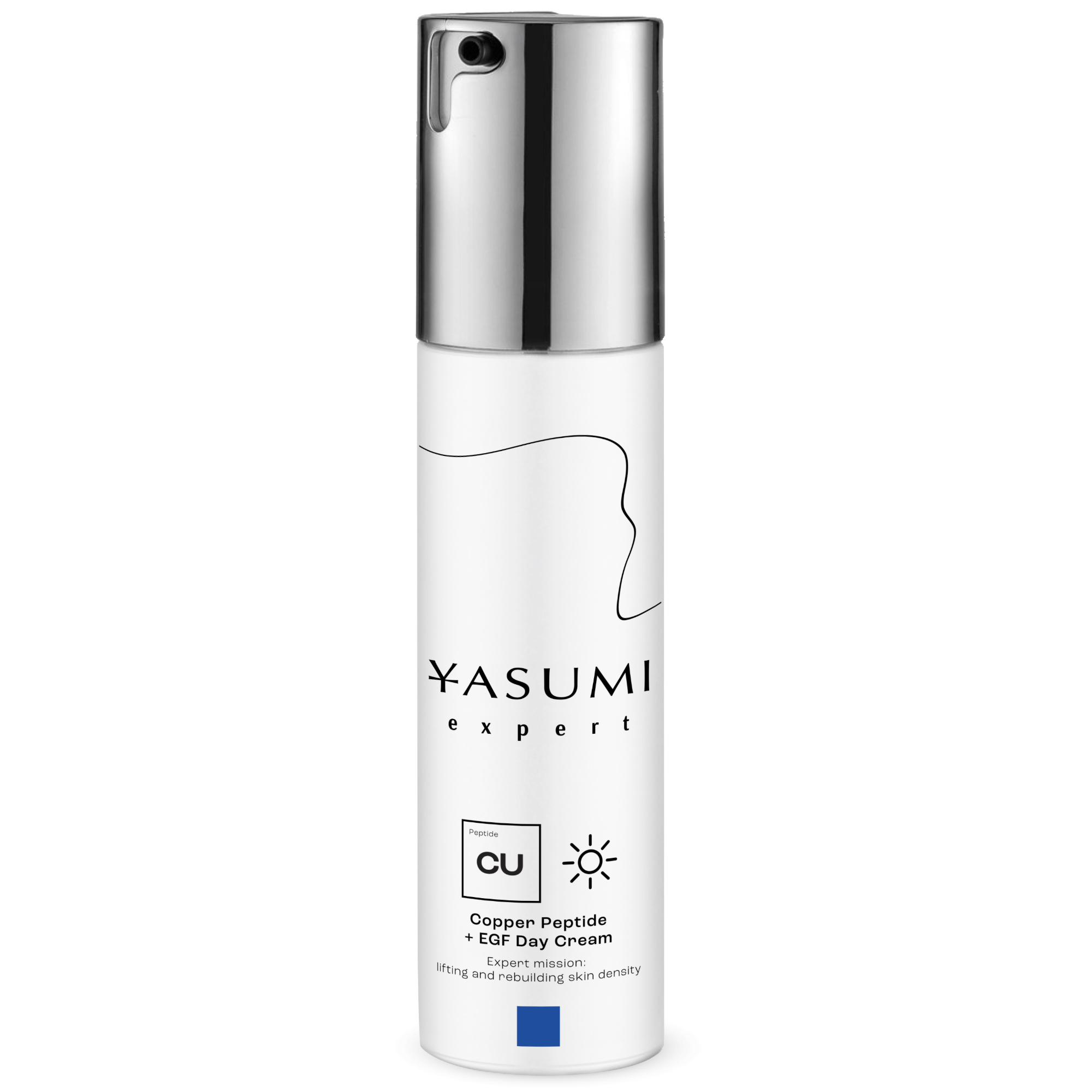 Yasumi, Krem liftingujący Copper Peptide + EGF na dzień, Krem peptydowy do twarzy z peptydem miedziowym