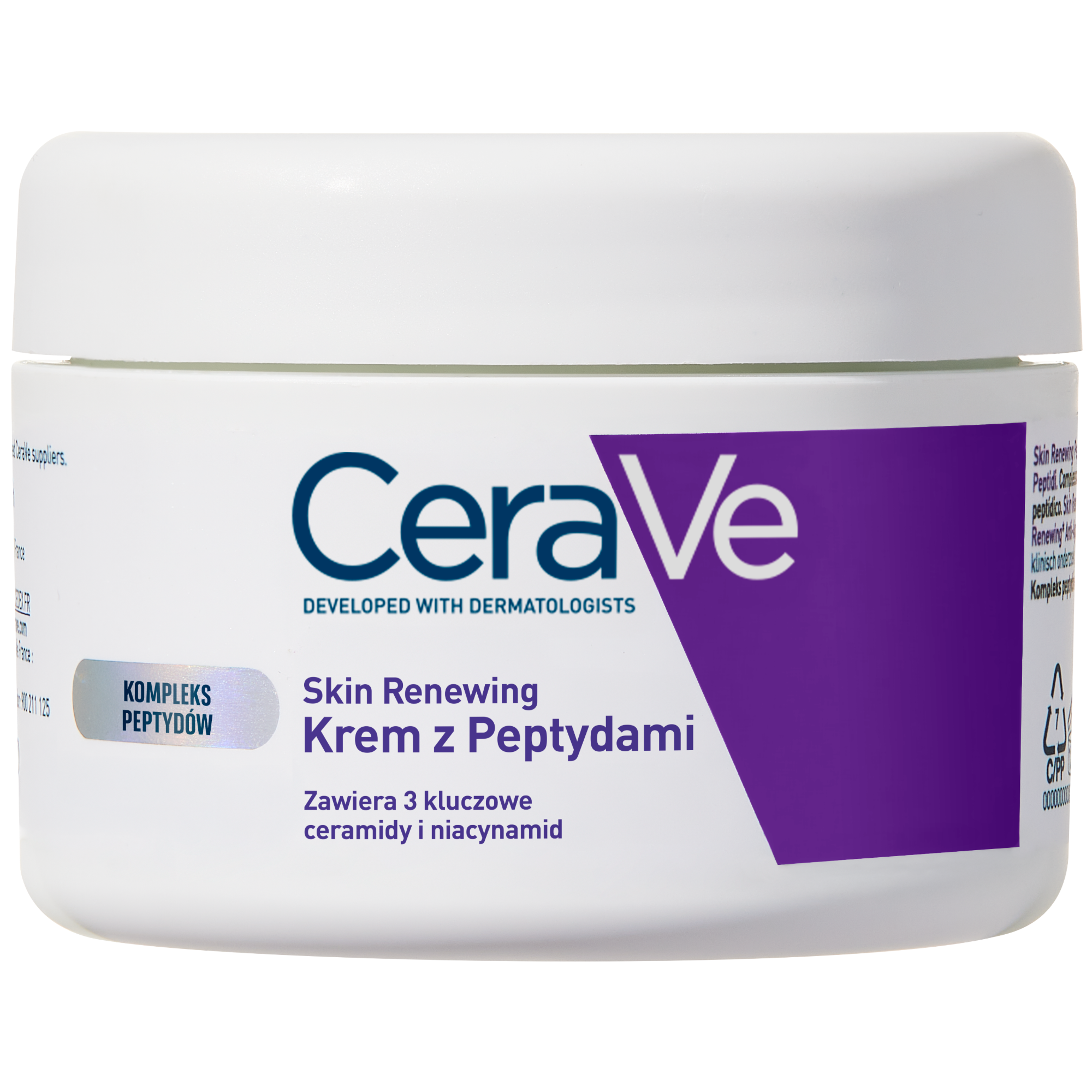 CeraVe, Krem Skin Renewing z peptydami, Ujędrniający krem peptydowy do twarzy