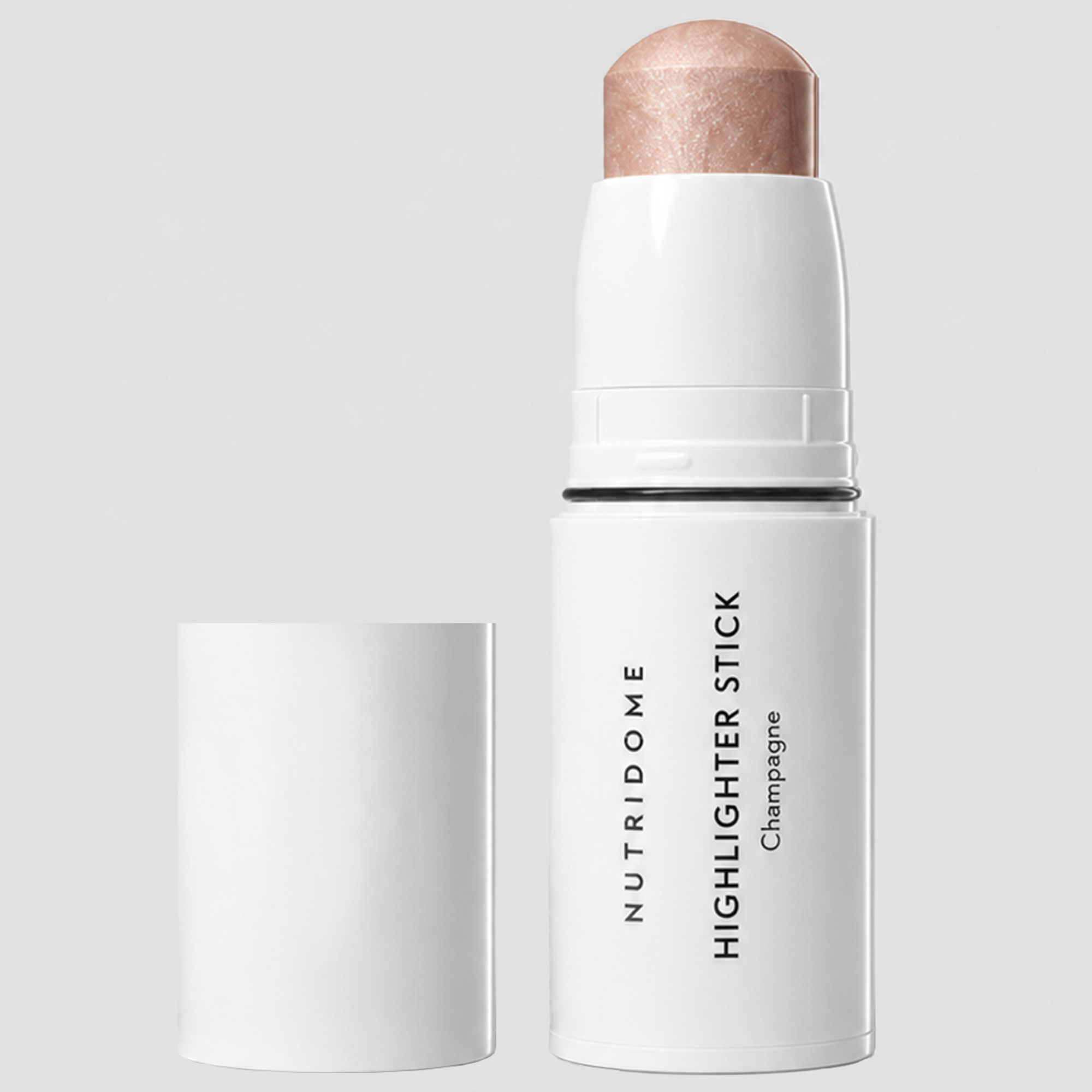 Nutridome, Champagne, highlighter in stickvorm voor gezicht en lichaam, stralende glans en een gladmakend effect
