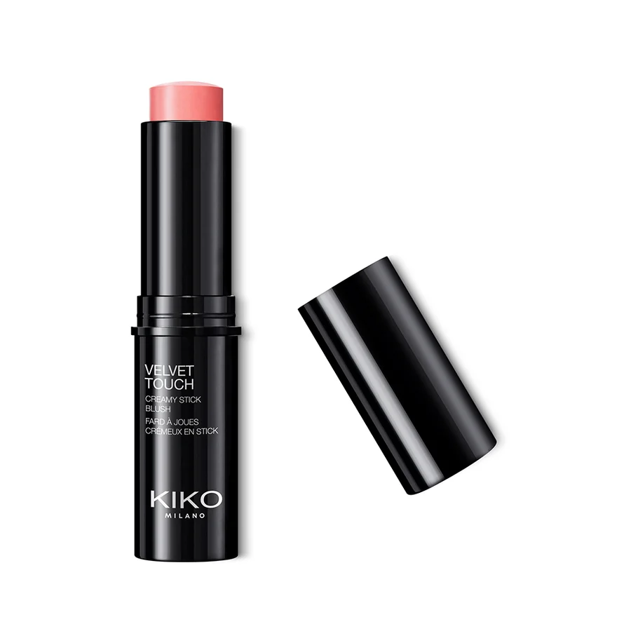 KIKO Milano, Velvet Touch Creamy Stick Blush 02 Golden Peach, Kremowy róż w sztyfcie o świetlistym wykończeniu