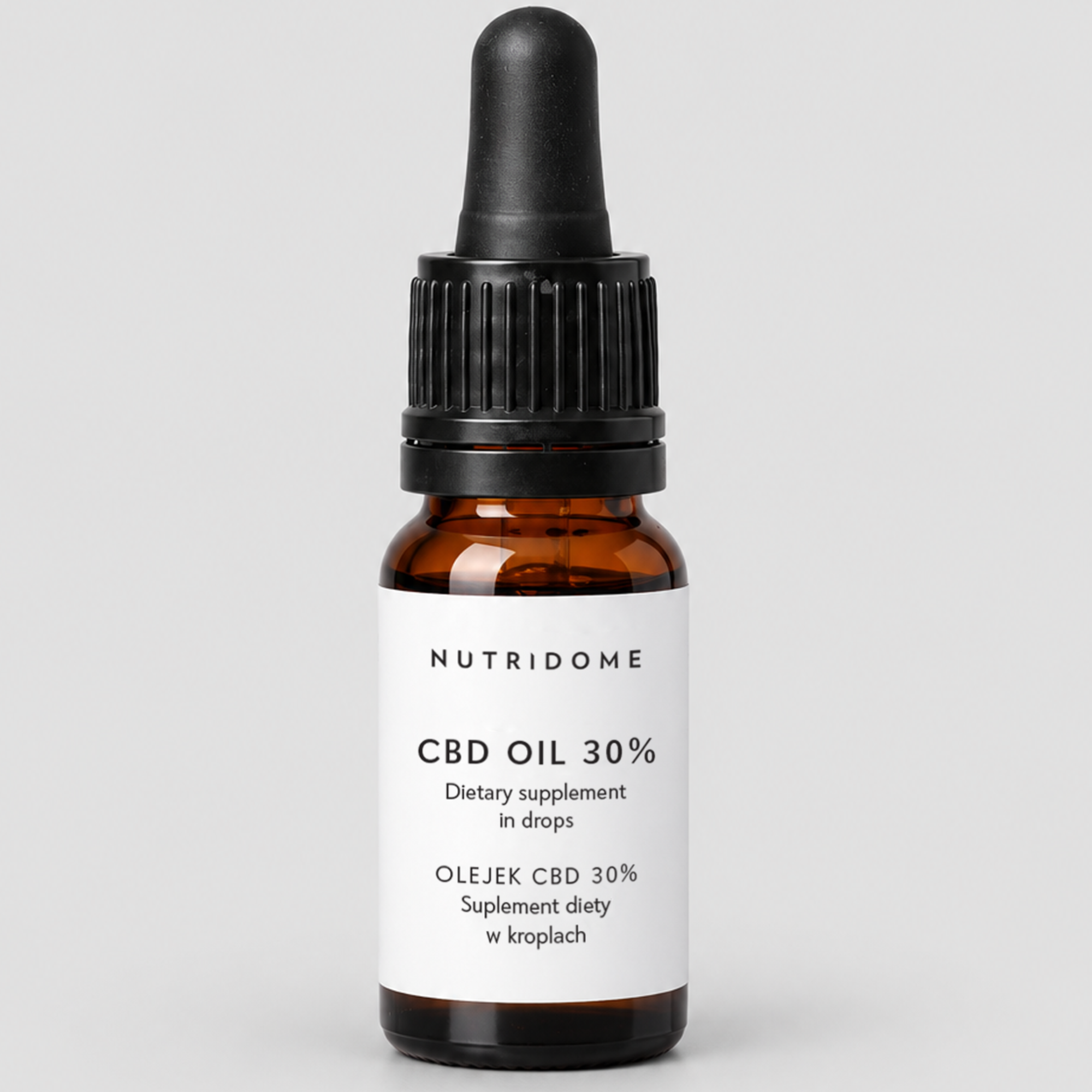 Nutridome, Olej CBD 30% w kroplach, broad spectrum bez THC z CBG i CBN, Olejek CBD 30% na oleju MCT 