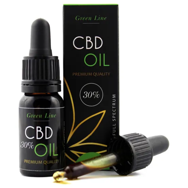Green Line, Olejek konopny 30% Premium 10 ml, Olejek CBD 30% full spectrum
