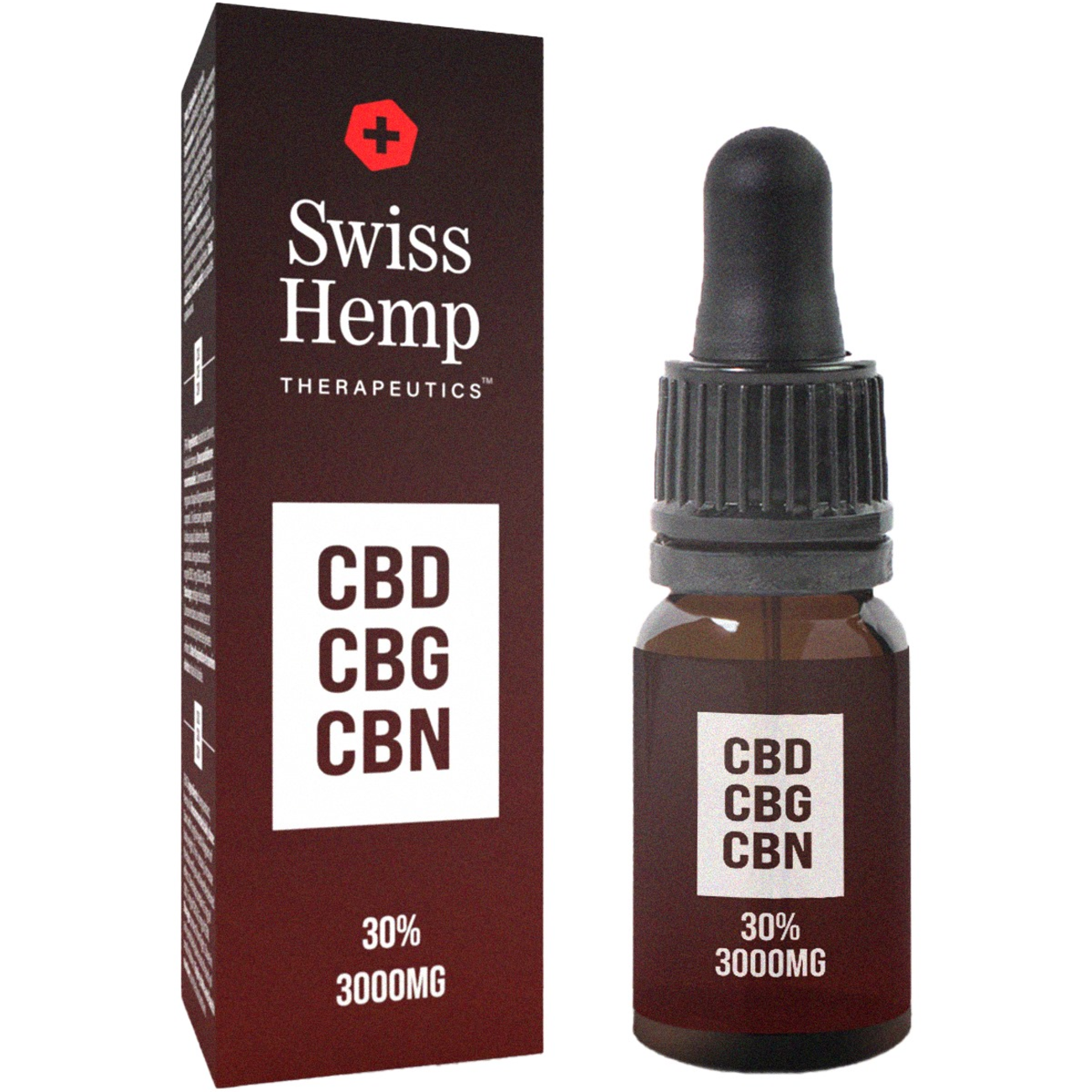 Swiss Hemp, Olej konopny 30% CBD+CBG+CBN Wzmocniony 10 ml, Olejek CBD z CBG i CBN