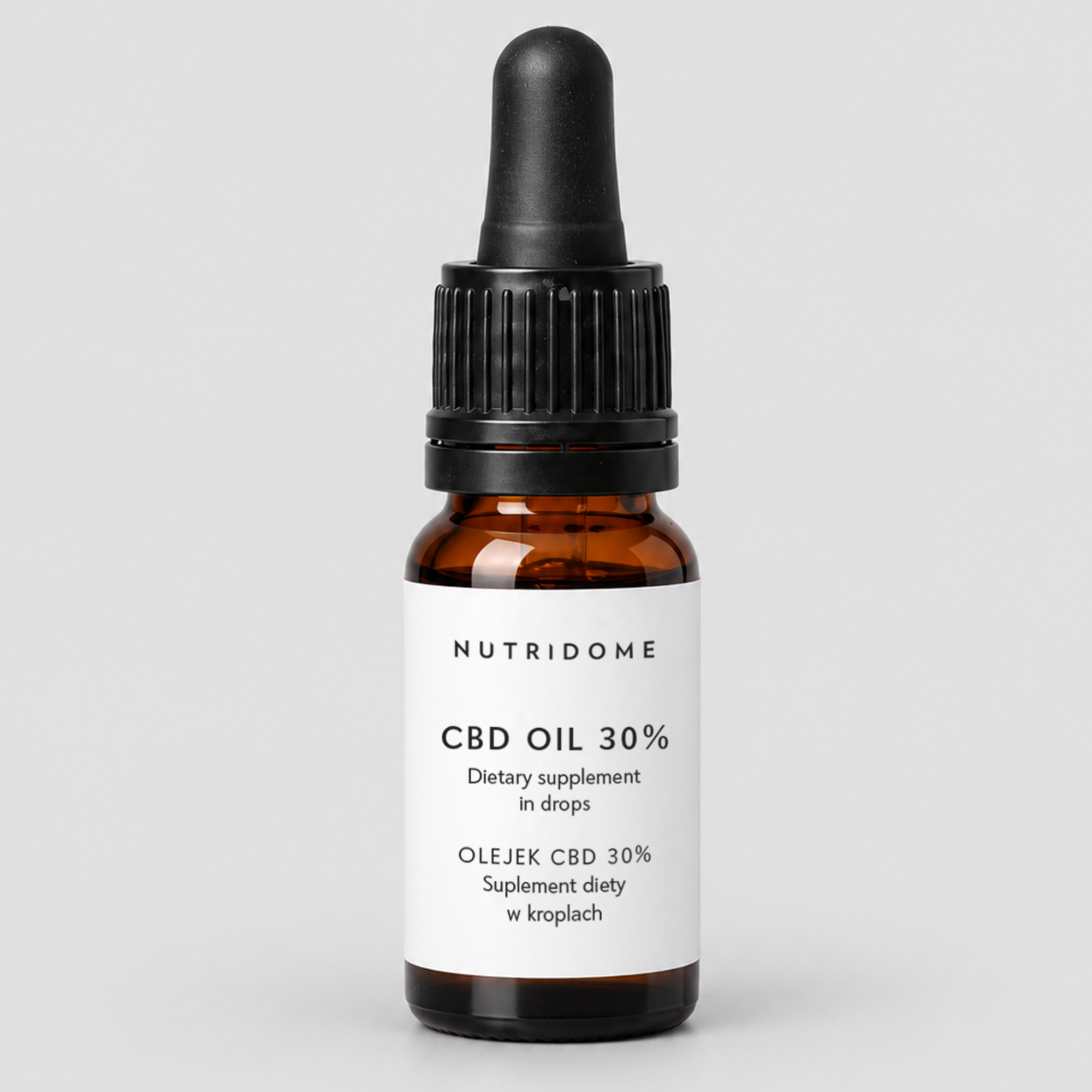 Nutridome, Olejek CBD 30% na oleju MCT w kroplach, broad spectrum bez THC z CBG i CBN