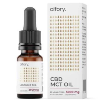 Aifory, CBD MCT 3000 mg 10 ml - Olejek CBD 30% na oleju MCT 