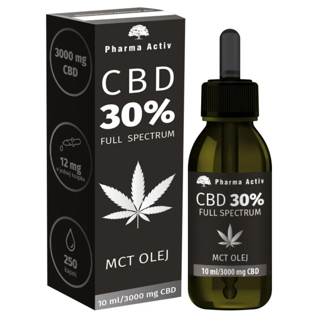 Pharma Activ, Full Spectrum 3000 mg - Olejek CBD 30% na oleju MCT