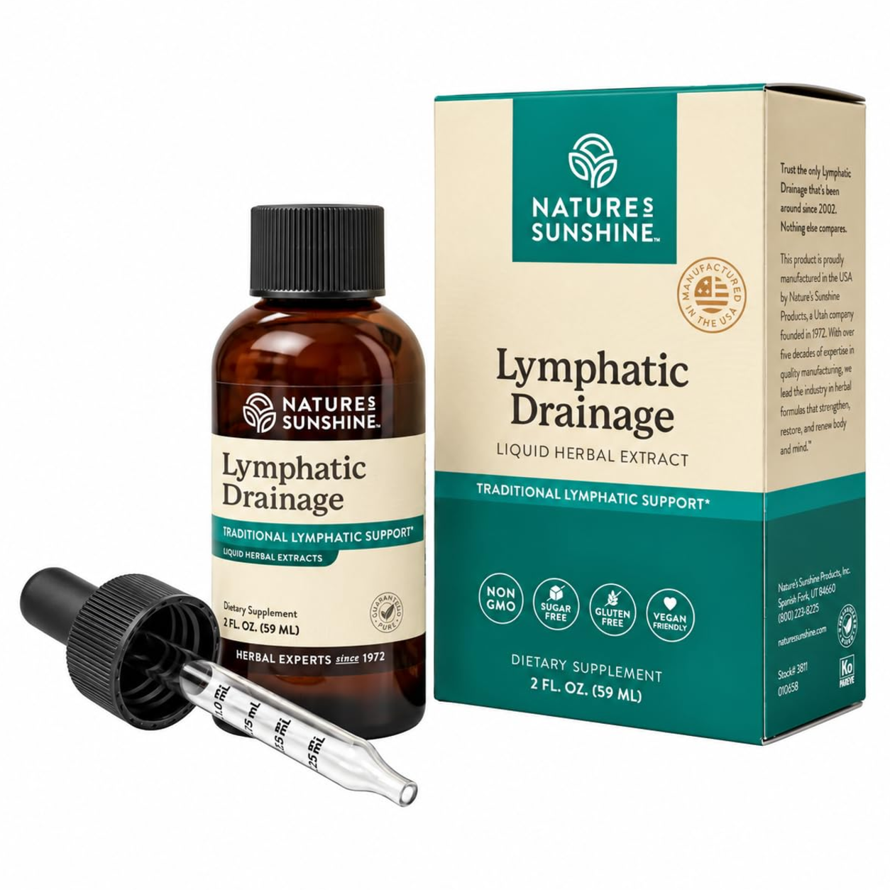 Nature's Sunshine, Lymphatic Drainage, suplement na układ limfatyczny, 59 ml