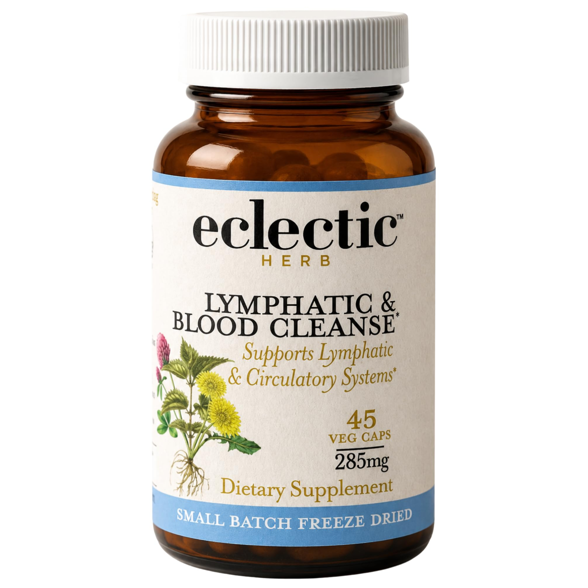 Eclectic Herb, Lymphatic & Blood Cleanse, suplement na układ limfatyczny, 45 kapsułek