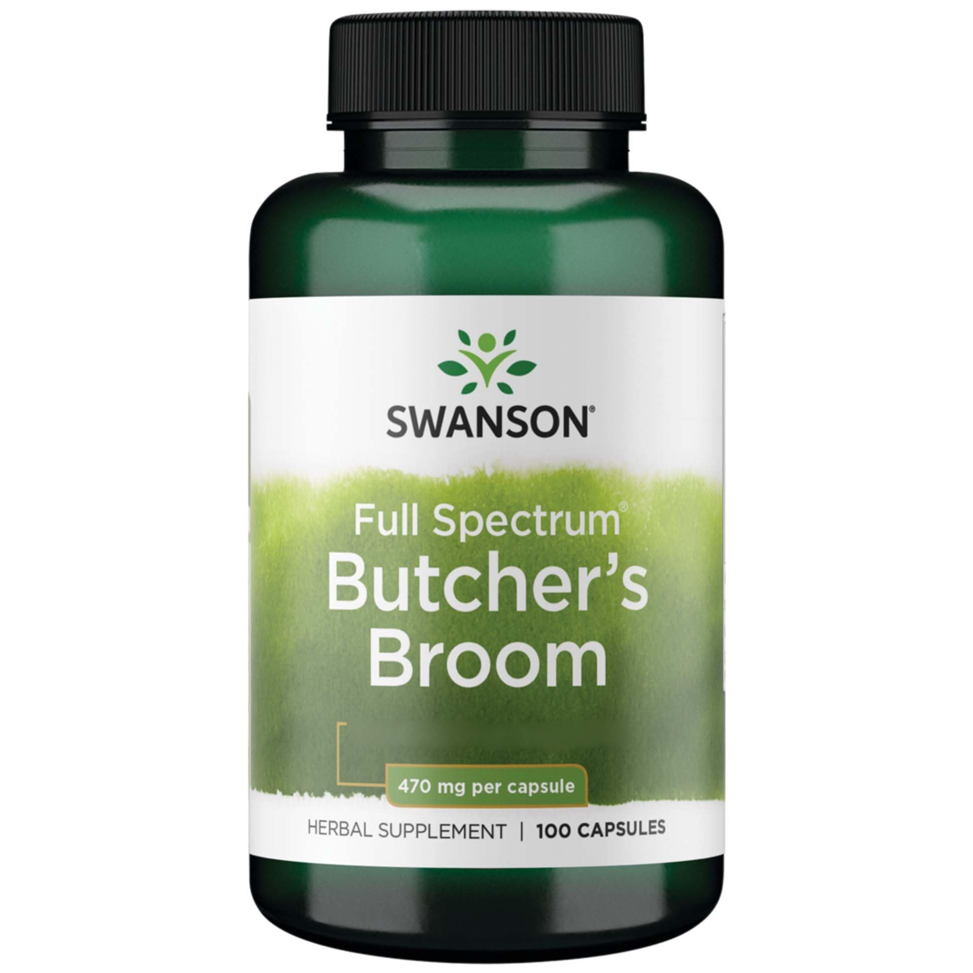 Swanson, Full Spectrum Butcher’s Broom, suplement na układ limfatyczny z ruszczykiem kolczastym, 100 kapsułek