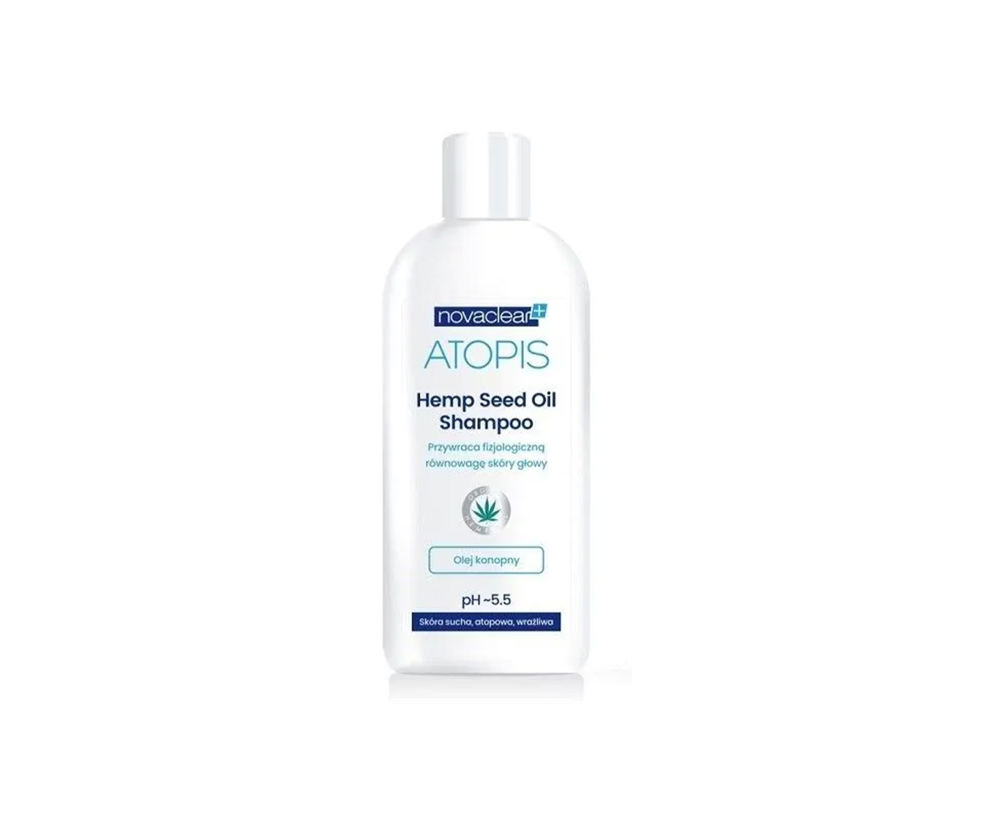 Novaclear, Atopis, Hemp Seed Oil Shampoo, szampon z organicznym olejem konopnym