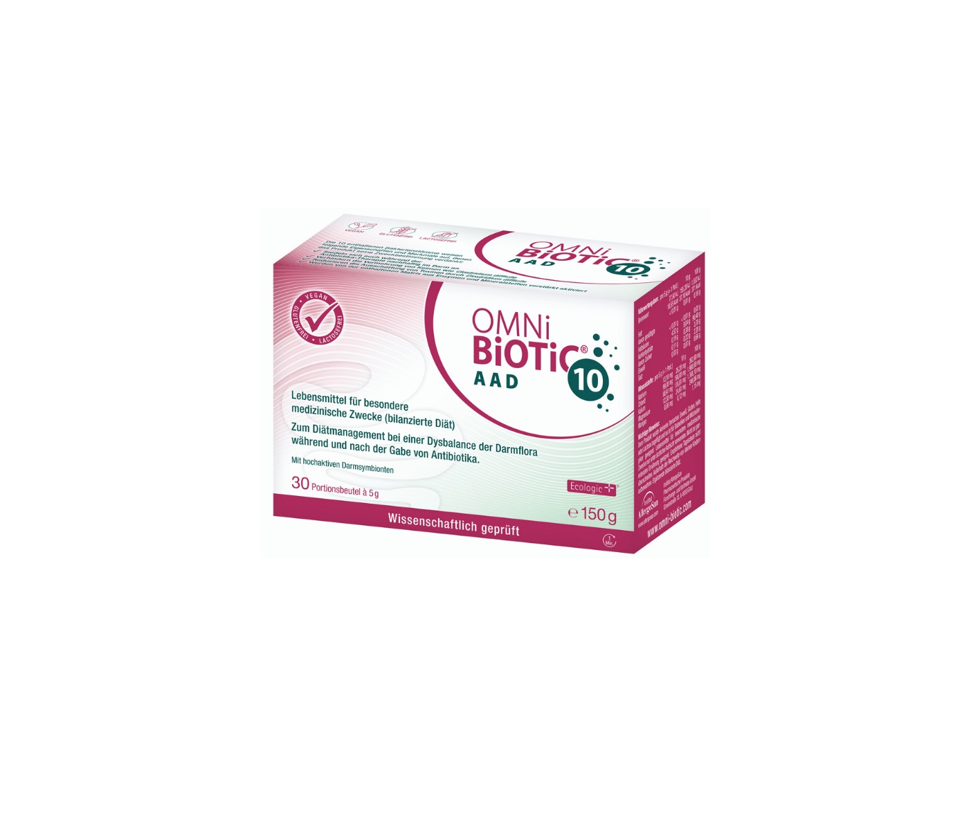 Omni-Biotic, 10 AAD probiotyk, suplement diety w saszetkach