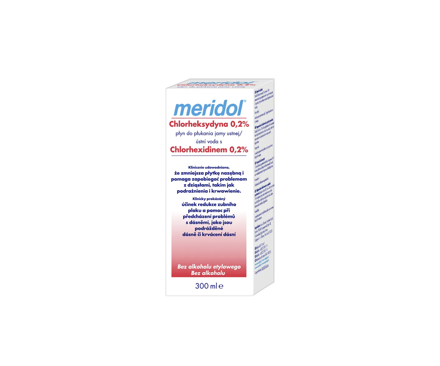 Meridol, Chlorheksidinas 0,2%, Antibakterinis burnos skalavimo skystis nuo blogo burnos kvapo
