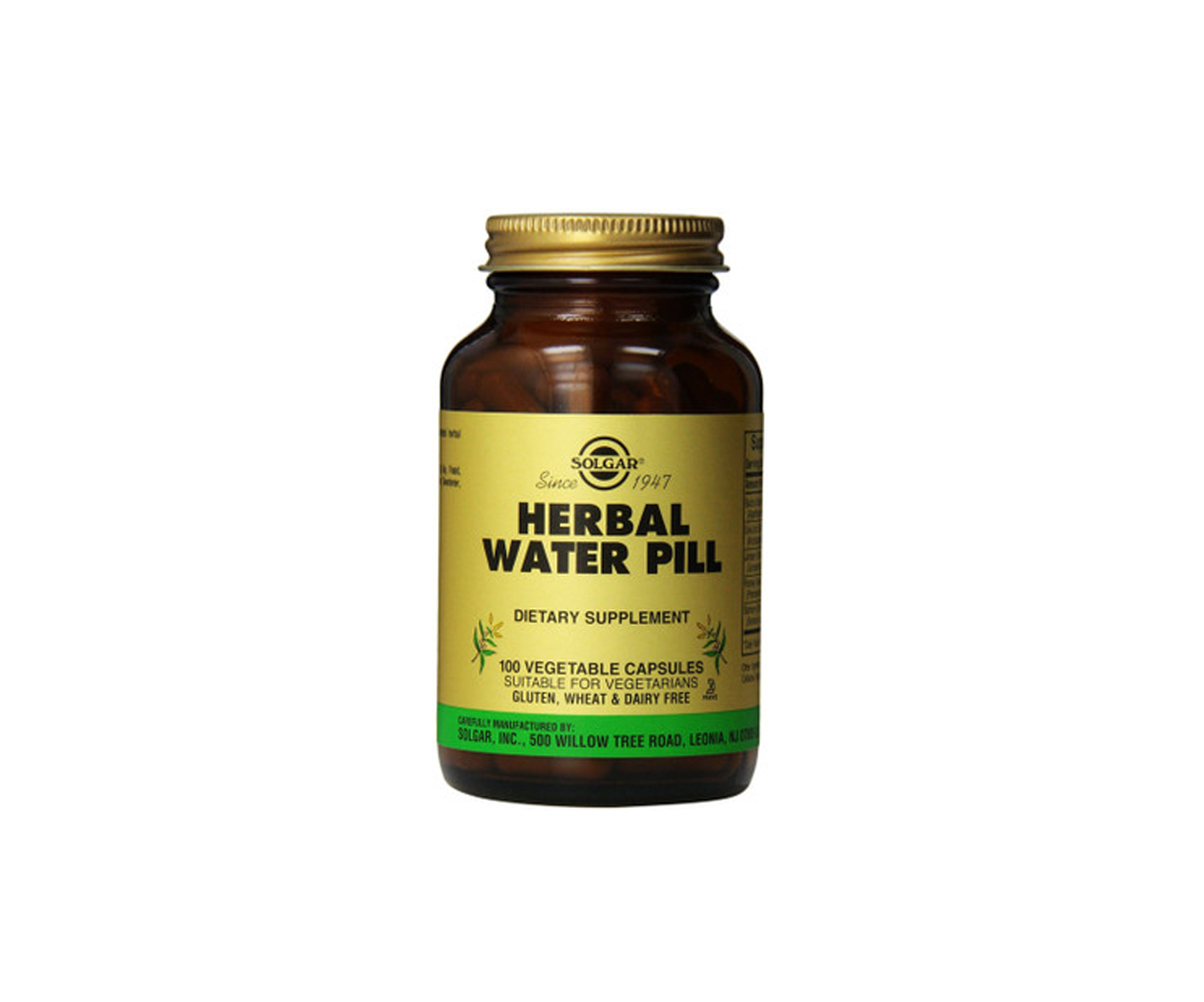 Solgar, Herbal Water Pill, Tablets to inhibit swelling and water retention in the body