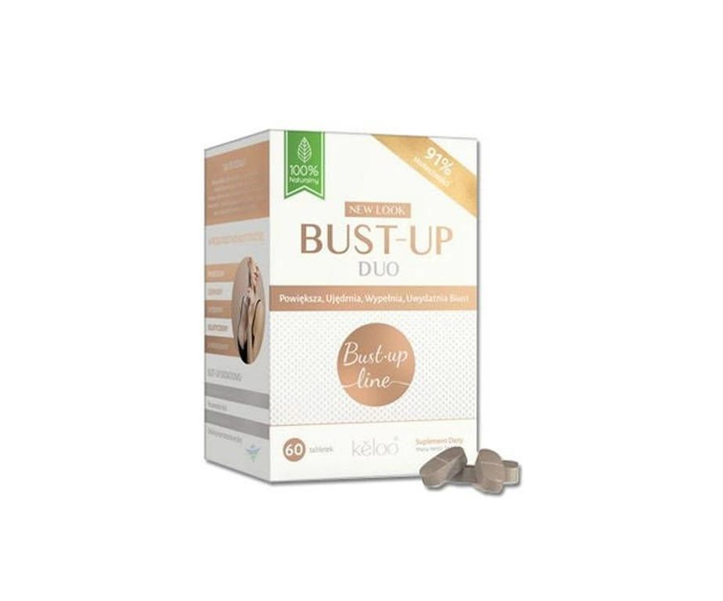 Bust-Up Duo, tabletki na ujędrnienie biustu, 60 tabletek
