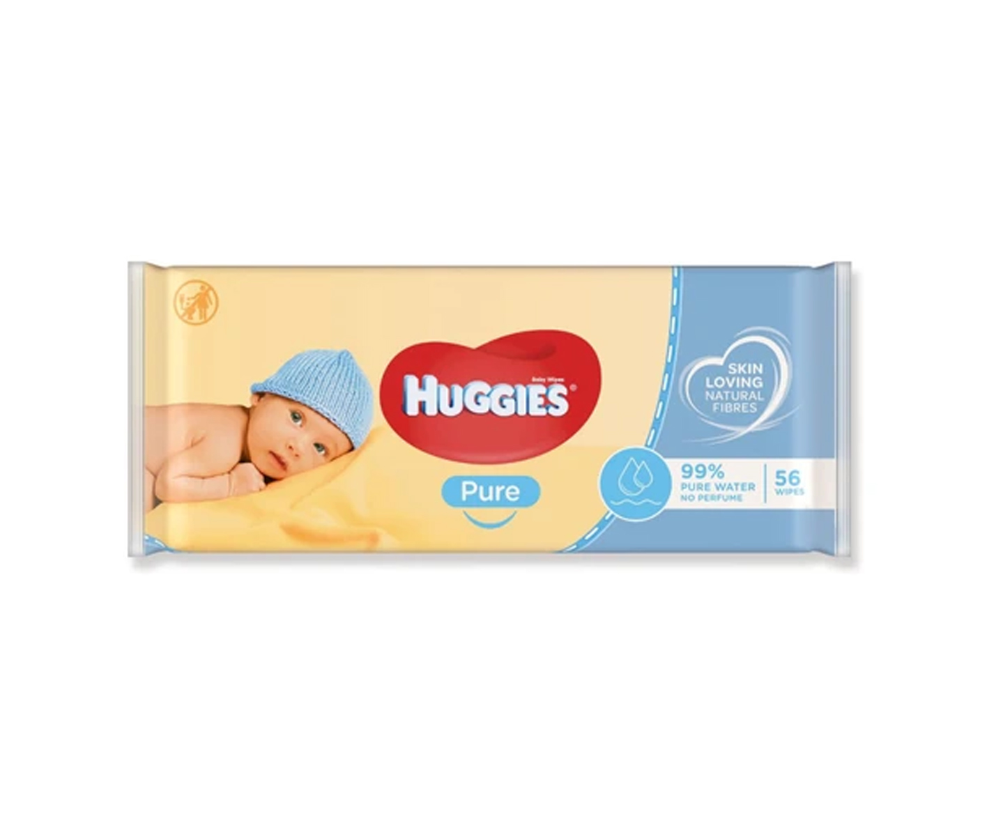 Huggies, Pure, chusteczki dla niemowląt, 56 sztuk