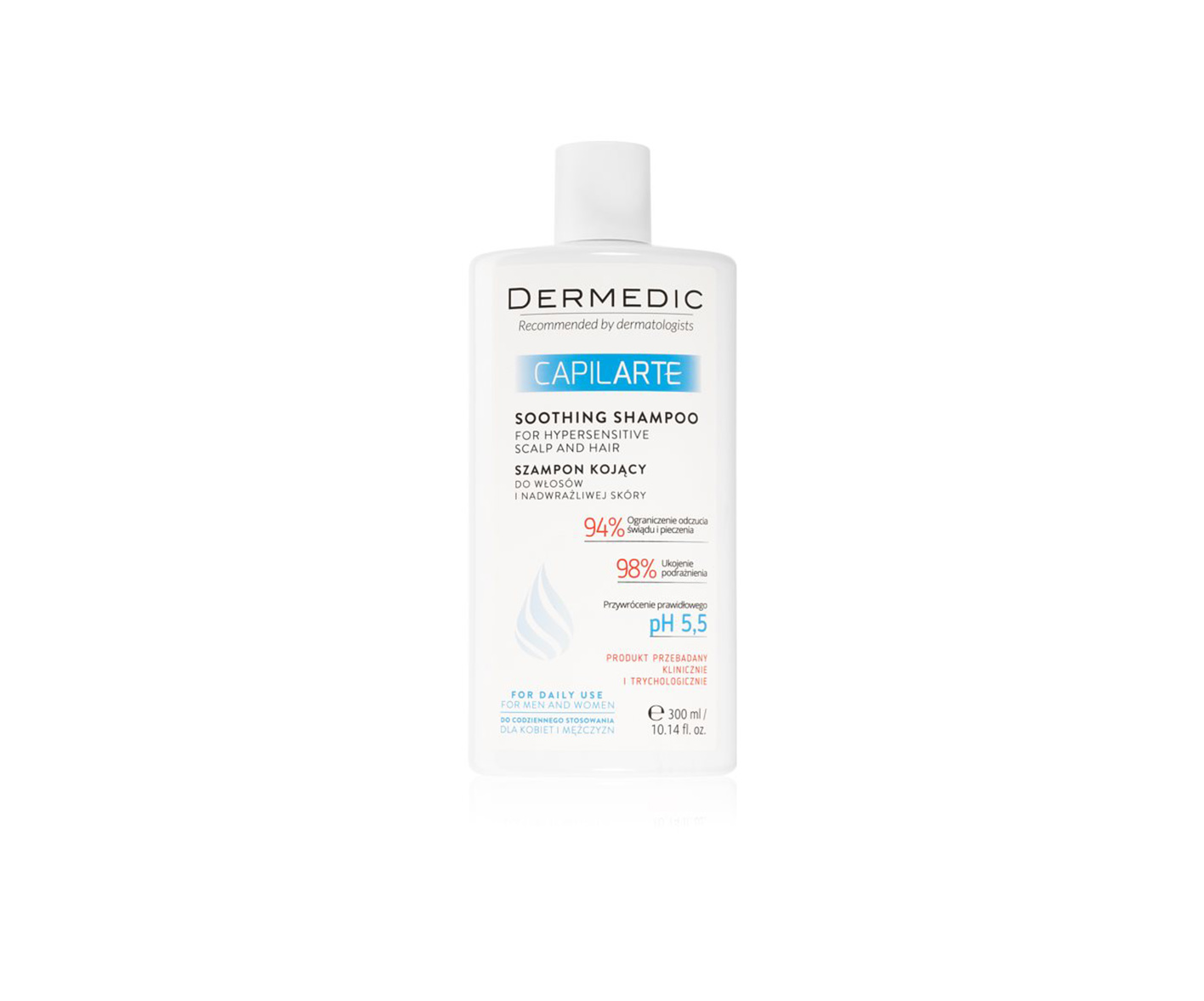 Dermedic Capilarte, soothing shampoo for hair and hypersensitive skin