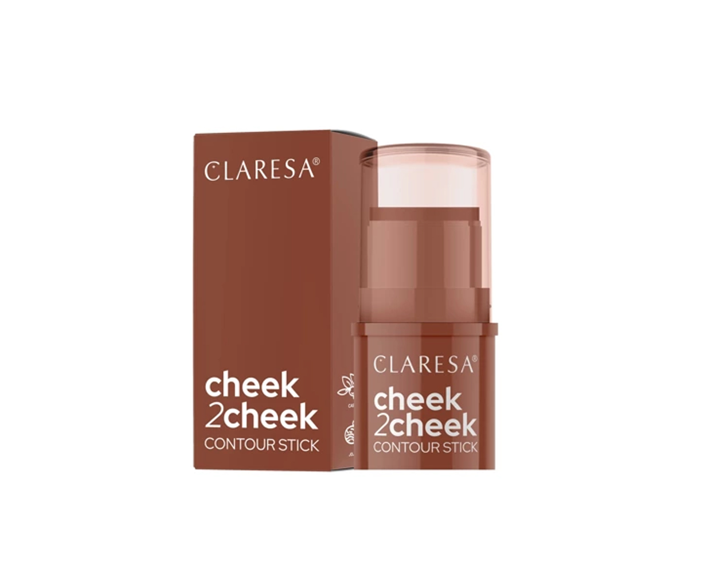 Claresa, Cheek2Cheek, bronzer w sztyfcie, 02 Milk Choco