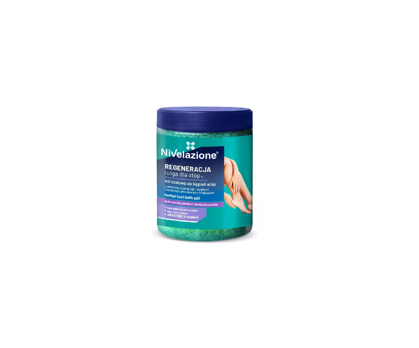 Nivelazione, foot salt Regeneration and relief for feet