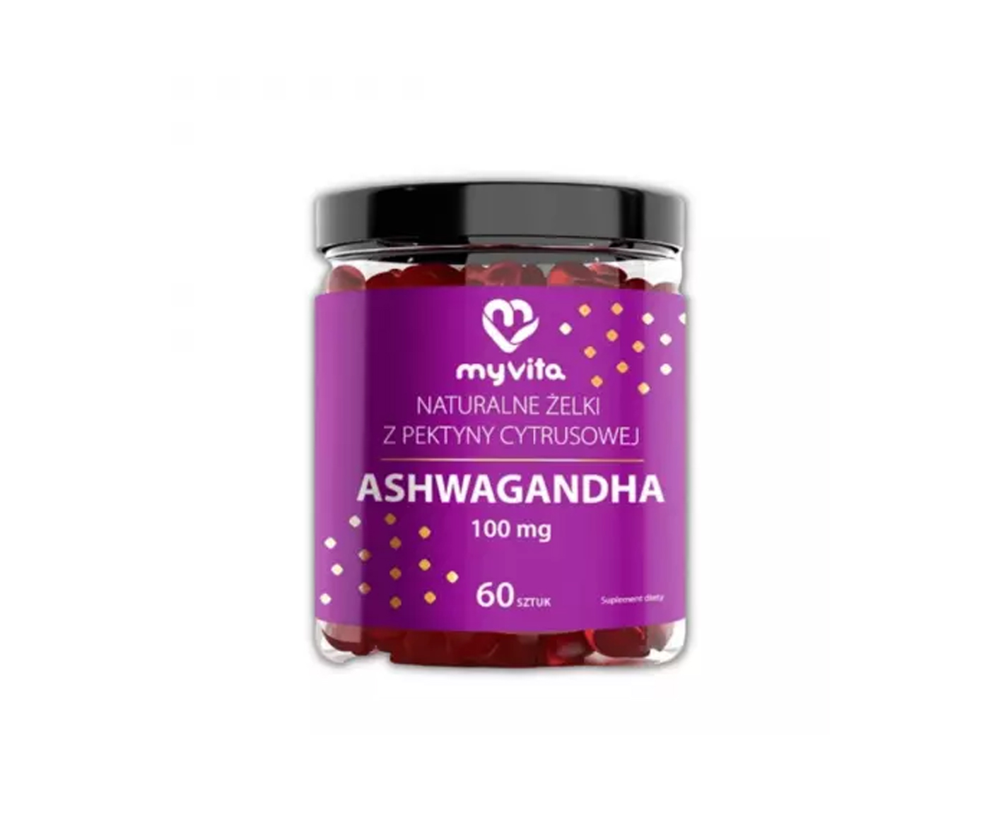 MyVita, Ashwagandha, suplement diety w żelkach, 60 sztuk