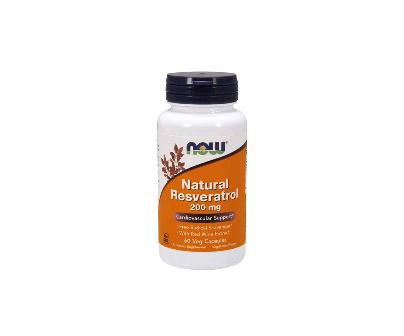 Now Foods, Natural Resweratrol, suplement diety, 120 kapsułek