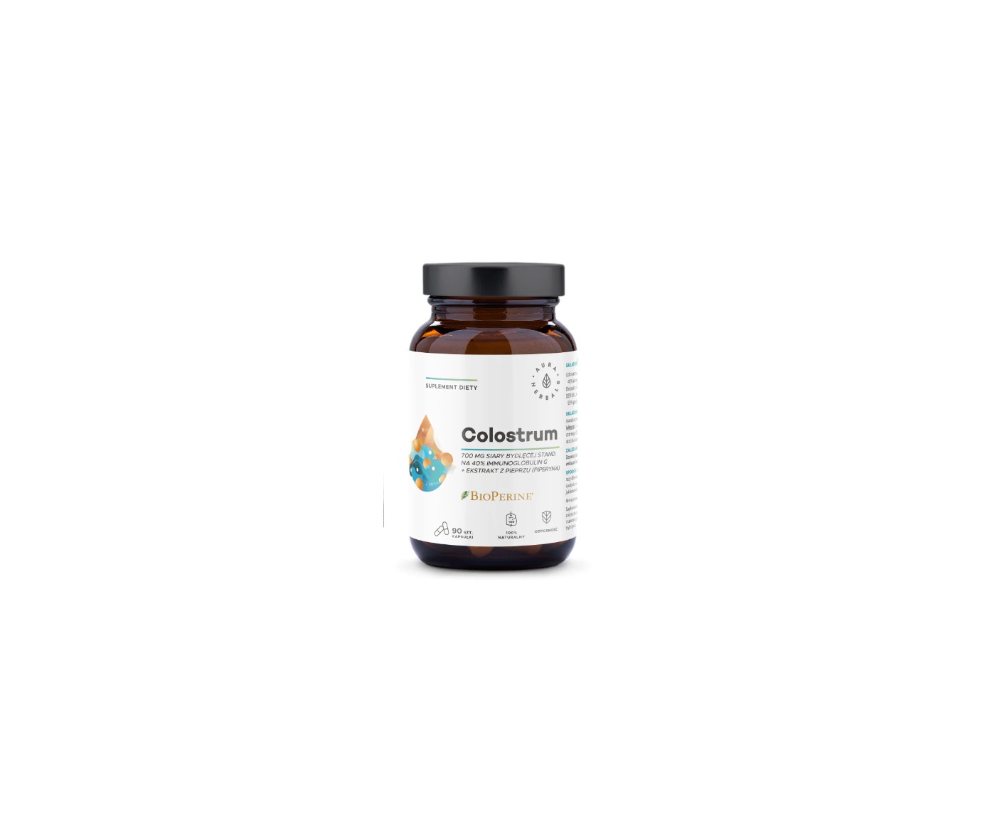 Aura Herbals, Colostru 700 mg + BioPerine