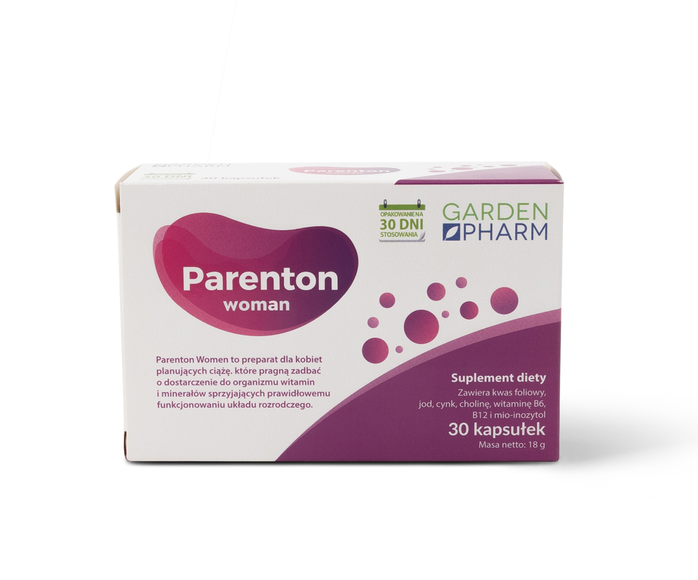 Gardenpharm, Parenton Woman, maisto papildas nėštumą planuojančioms moterims, 30 kapsulių