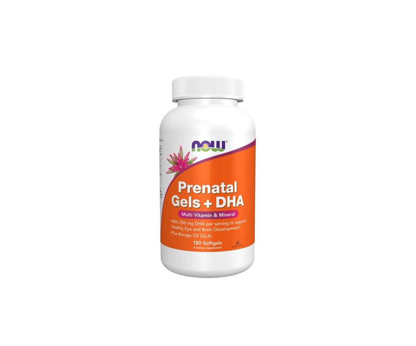 Now Foods, Prenatal Gels + DHA, doplněk stravy pro ženy před otěhotněním, 180 kapslí