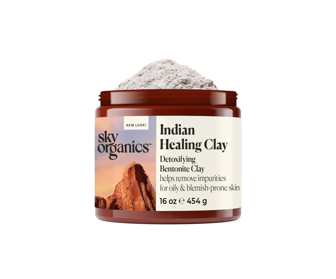 Sky Organics, Arcilla Curativa India, Glinka bentonitowa