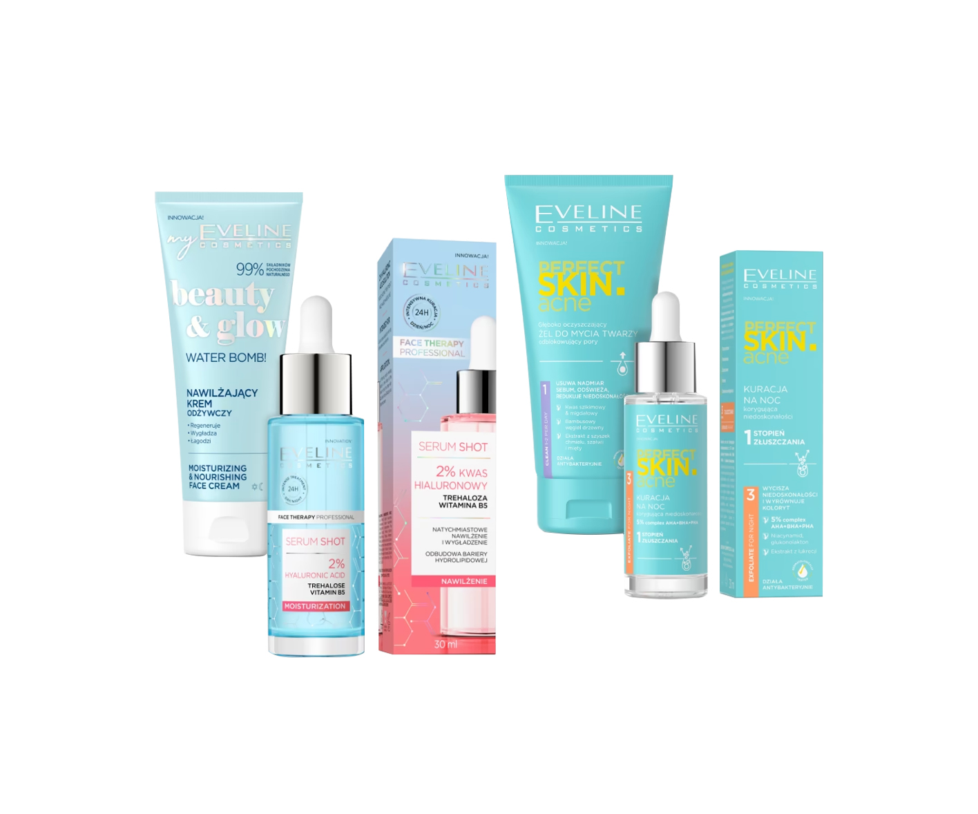 Eveline Cosmetics, Set för problematisk hud som är utsatt för brister och akne