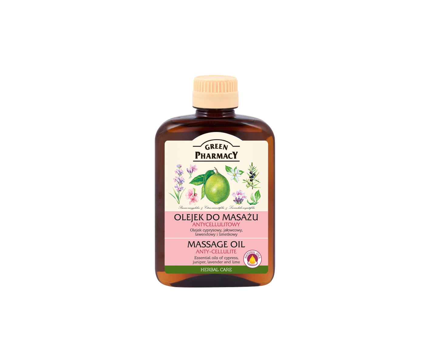 Green Pharmacy, Antycellulitowy olejek do masażu, olejek wspomagający ujędrnianie brzucha