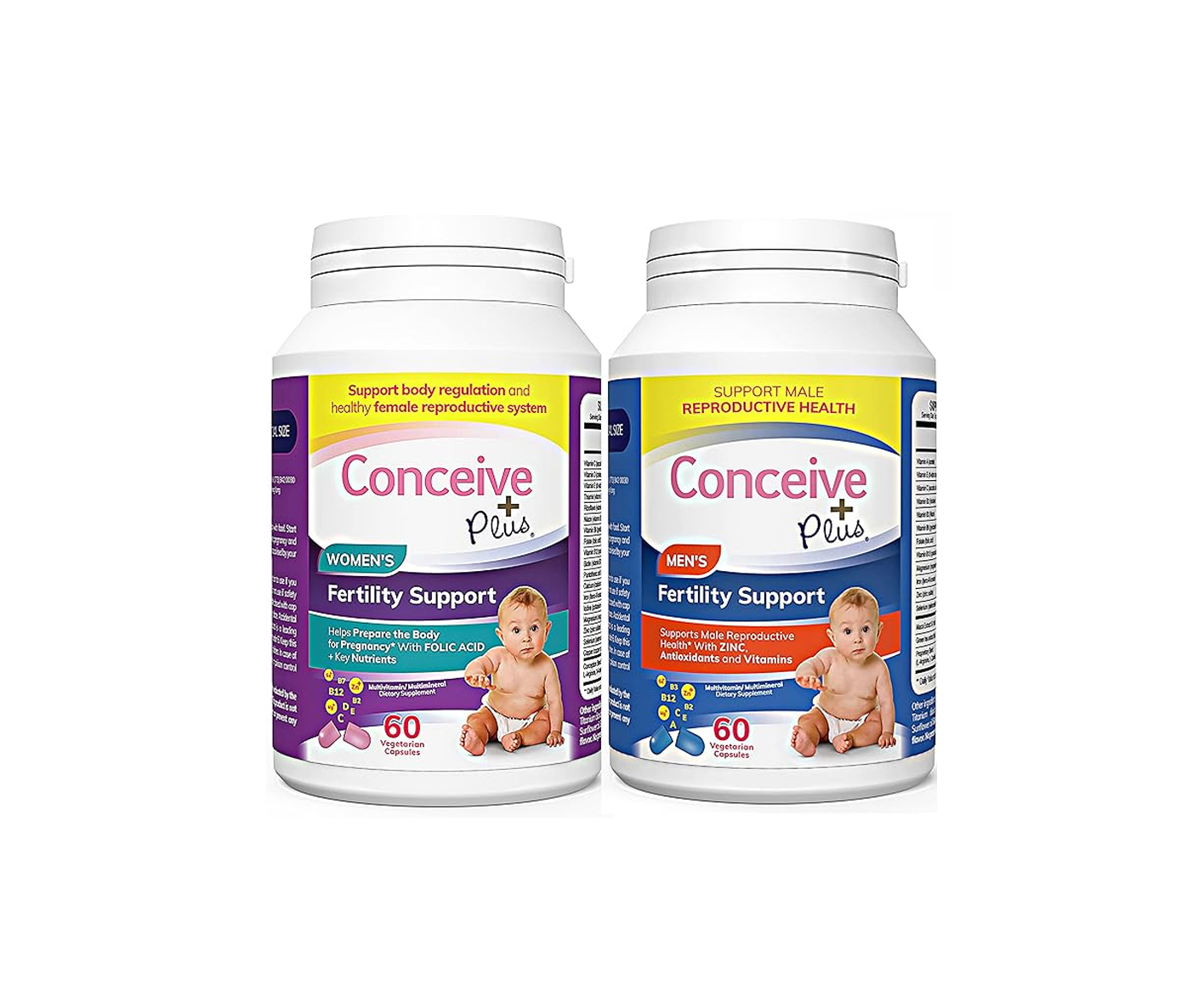 Conceive Plus, Fertility Support, suplementy diety wspierające płodność dla par