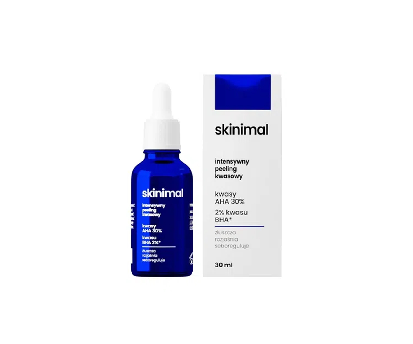 Skinimal, Intensywny peeling kwasowy, kwas AHA 30% kwas salicylowy BHA 2%