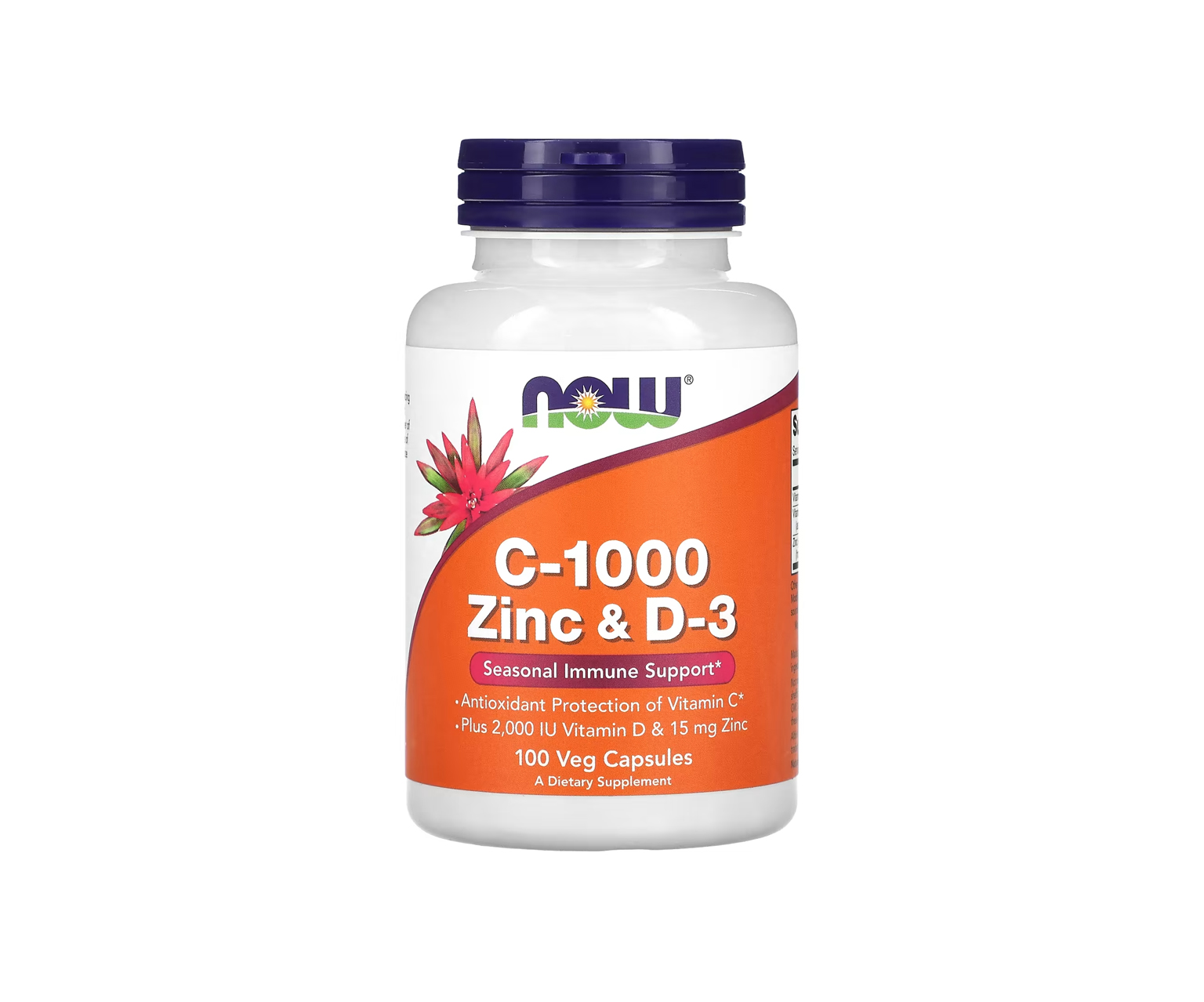 NOW Foods, C-1000 Zinc & D-3