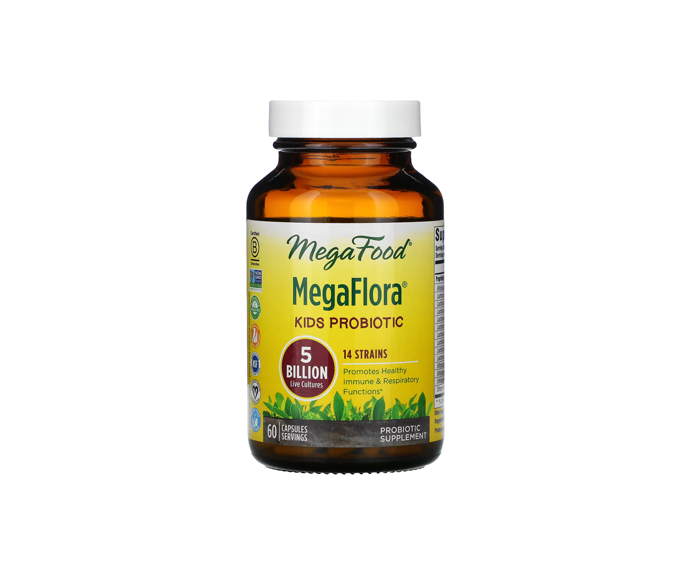 Megafood, Megaflora Kids Probiotic, suplement diety