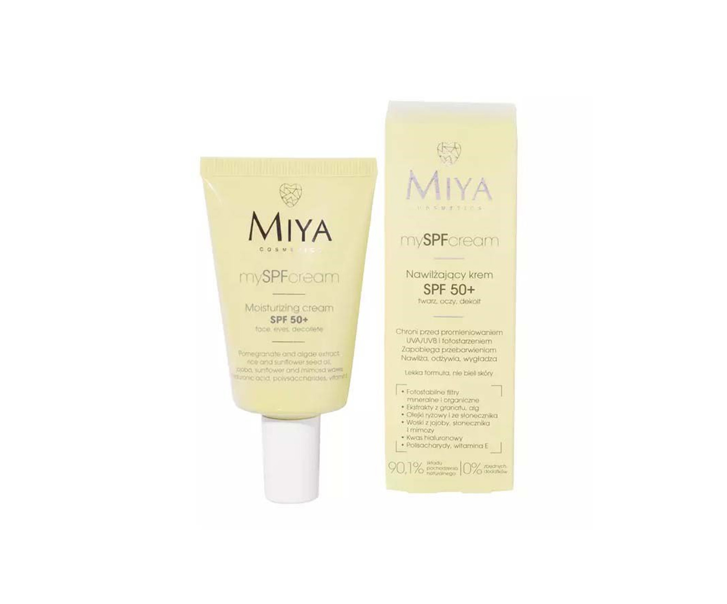 Miya, mySPFcream Face Sunscreen, krem do twarzy SPF 50