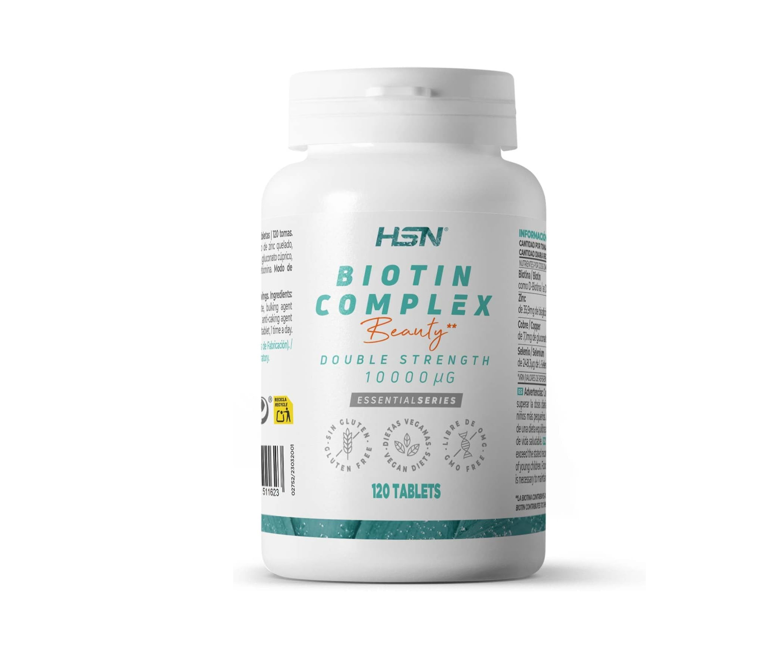 HSN, Biotin Complex, suplement diety na cienkie włosy, 120 kapsułek