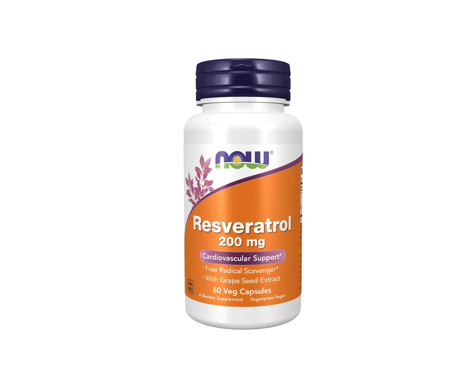 Now Foods, Resveratrol, suplement diety, 60 kapsułek