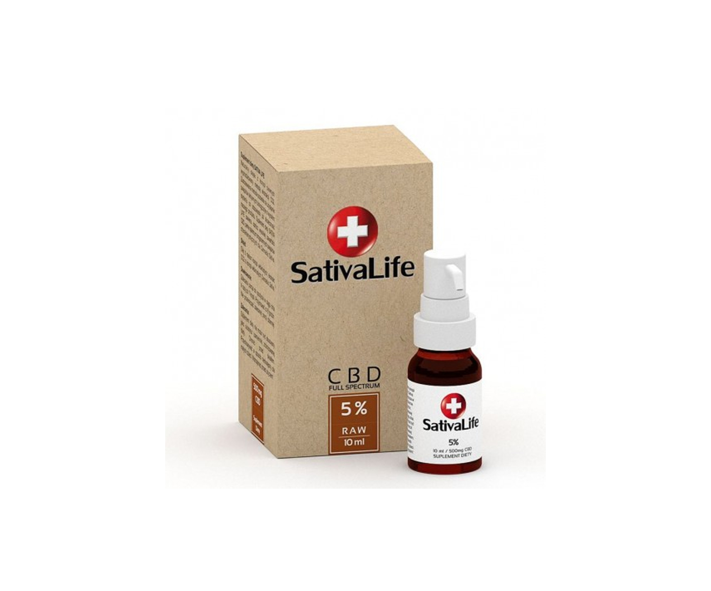 Sativa Life, RAW full spectrum, CBD oil 5%