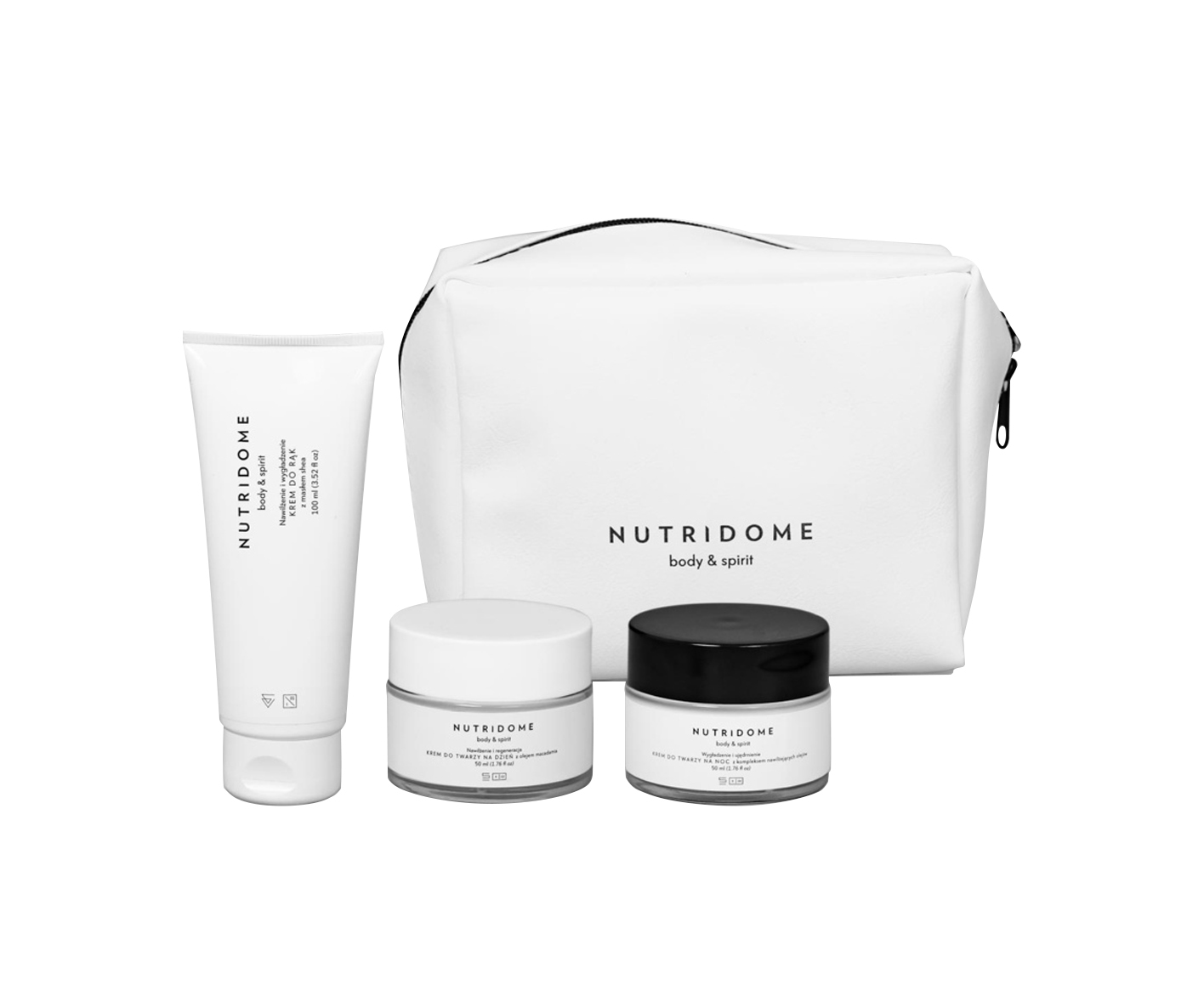 Nutridome, women's cosmetics set + toiletry bag