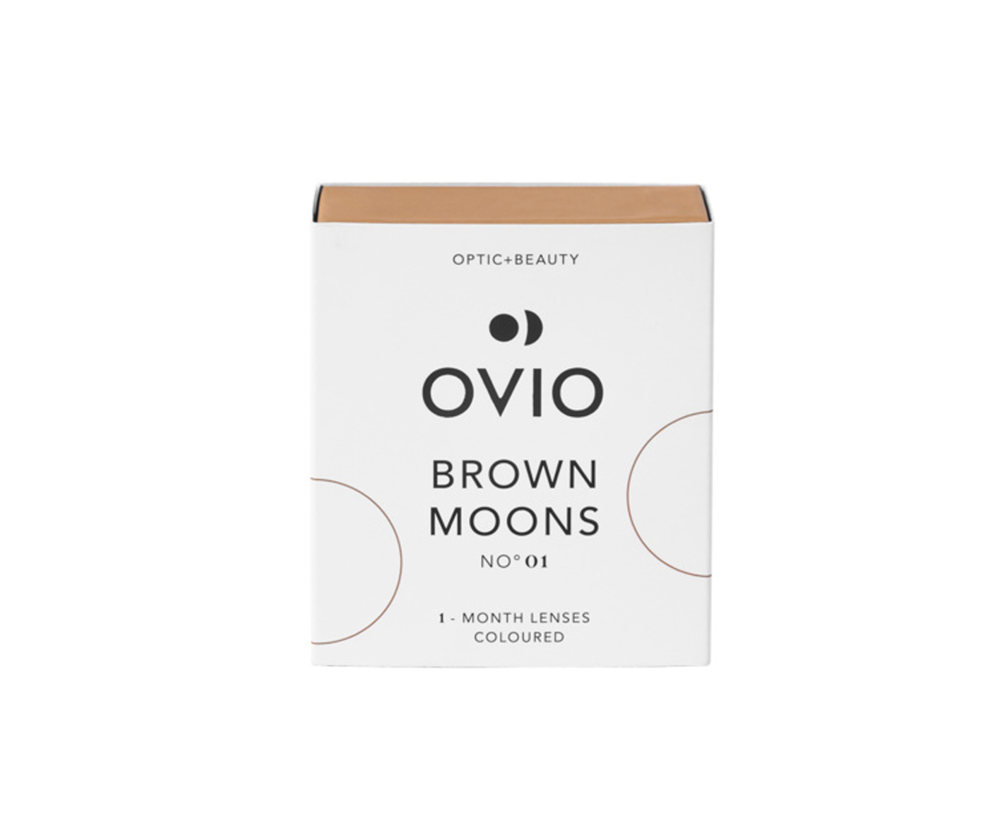  OVIO, Brown Moons NO.2, hnedé mesačné šošovky