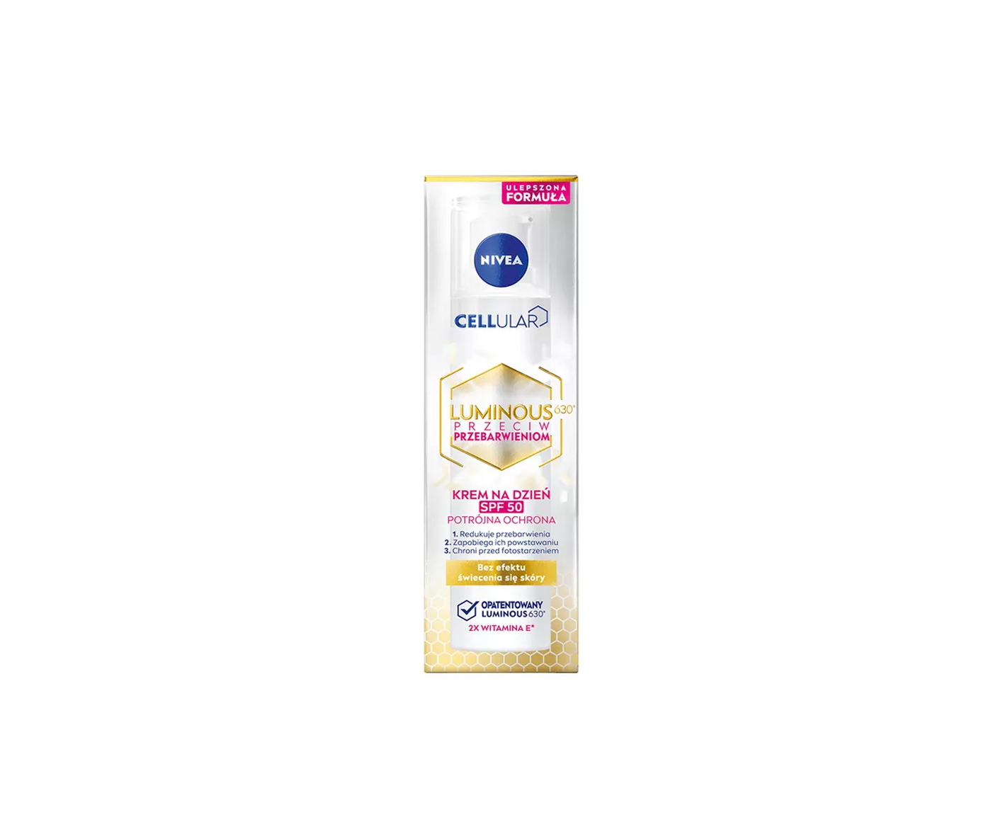 Nivea Cellular, Luminous 630 przeciw przebarwieniom, Krem na dzień SPF 50