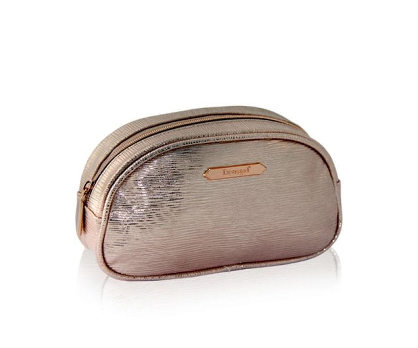 Donegal, Metallic Rose, Small toiletry bag
