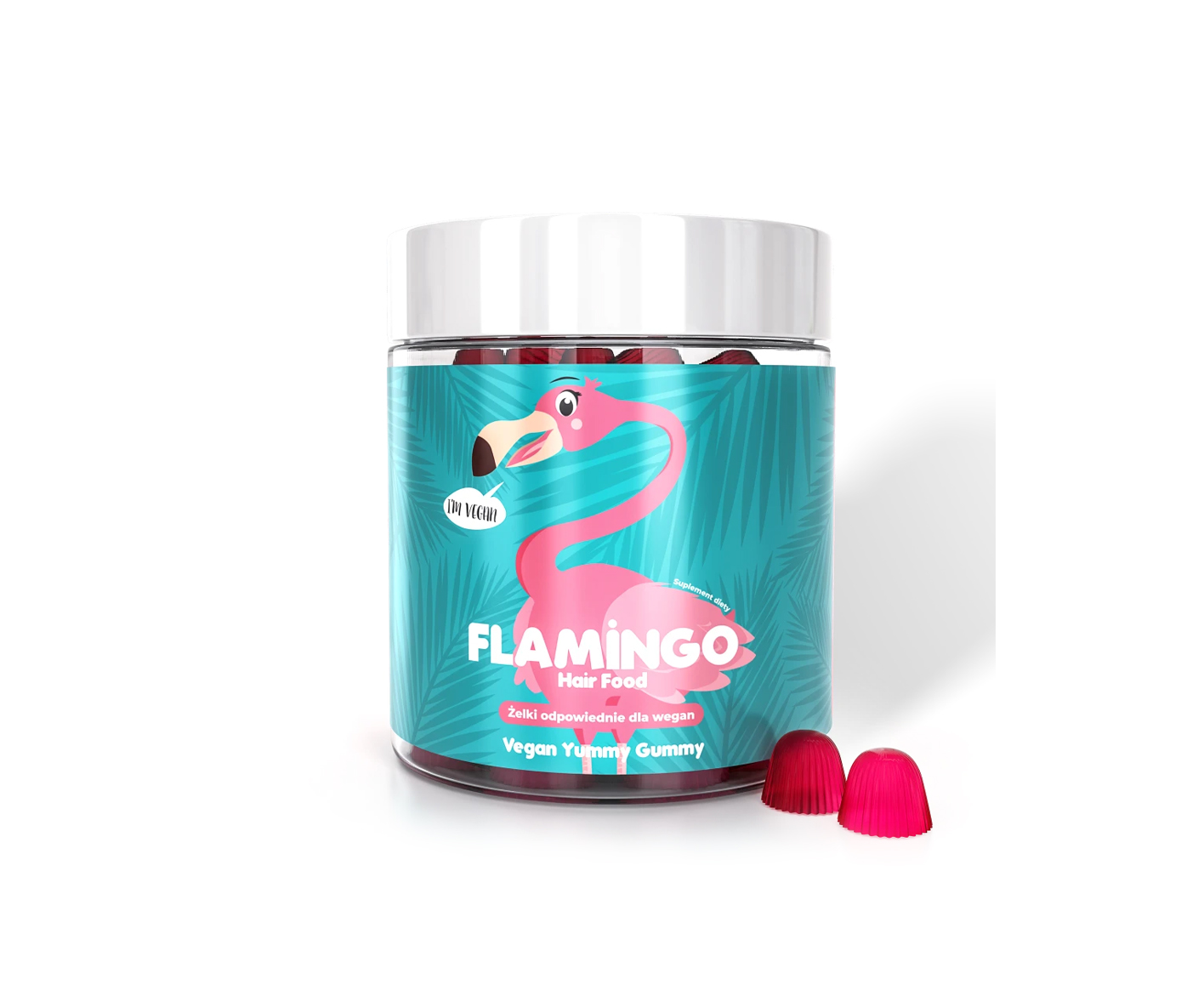 Noble Health, Flamingo Hair Food, suplement diety na włosy w postaci żelek