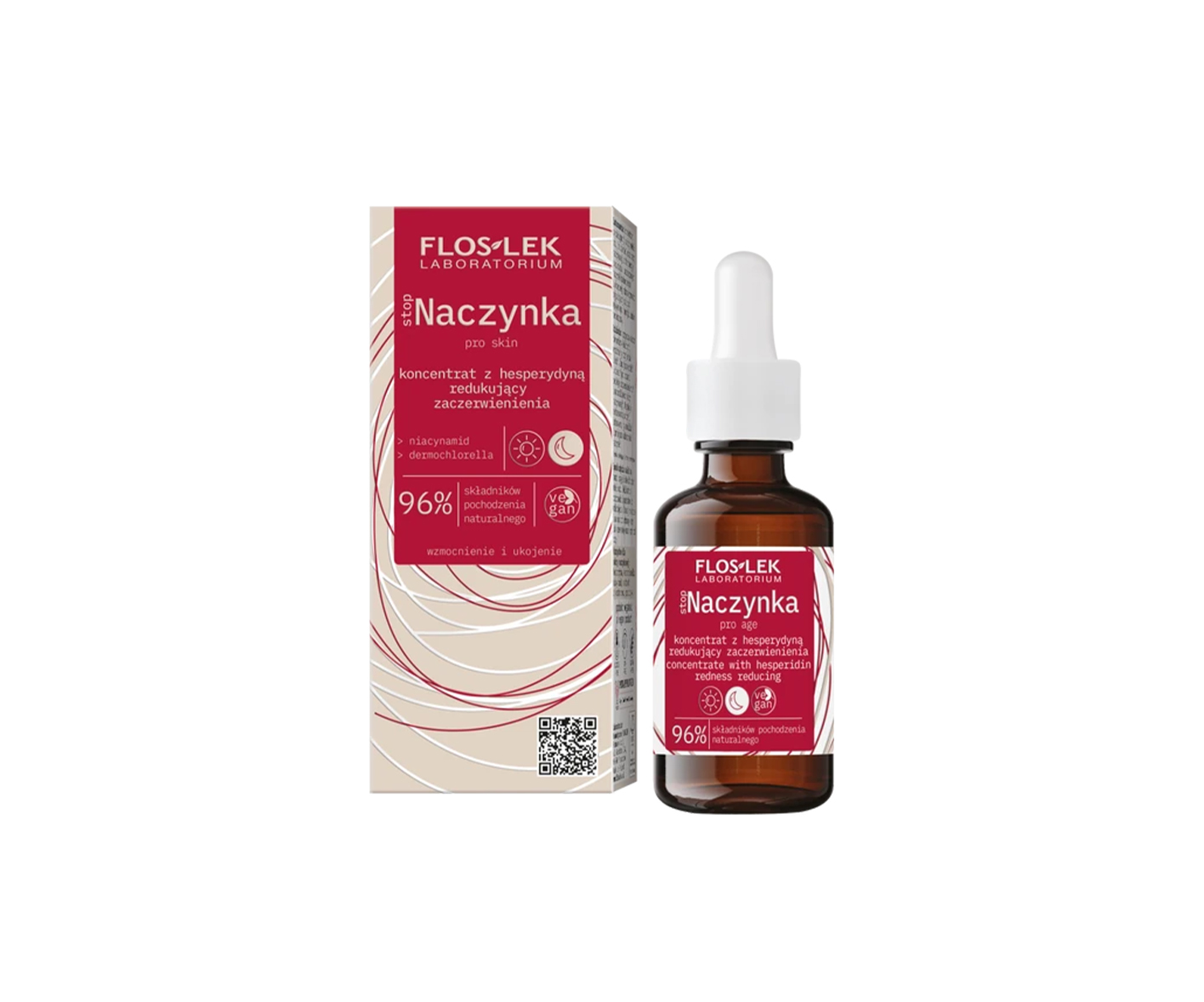 Floslek, stopNaczynka concentrate with hesperidin reducing redness, serum for broken capillaries on the face