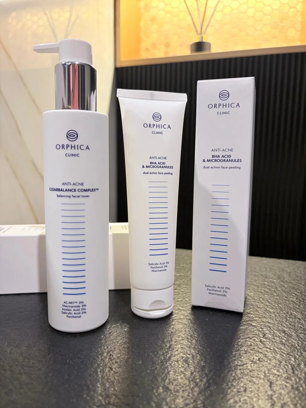 Orphica Clinic Anti-Acne, Toner do twarzy na trądzik z niacynamidem i kwasem azelainowym, Tonik na trądzik