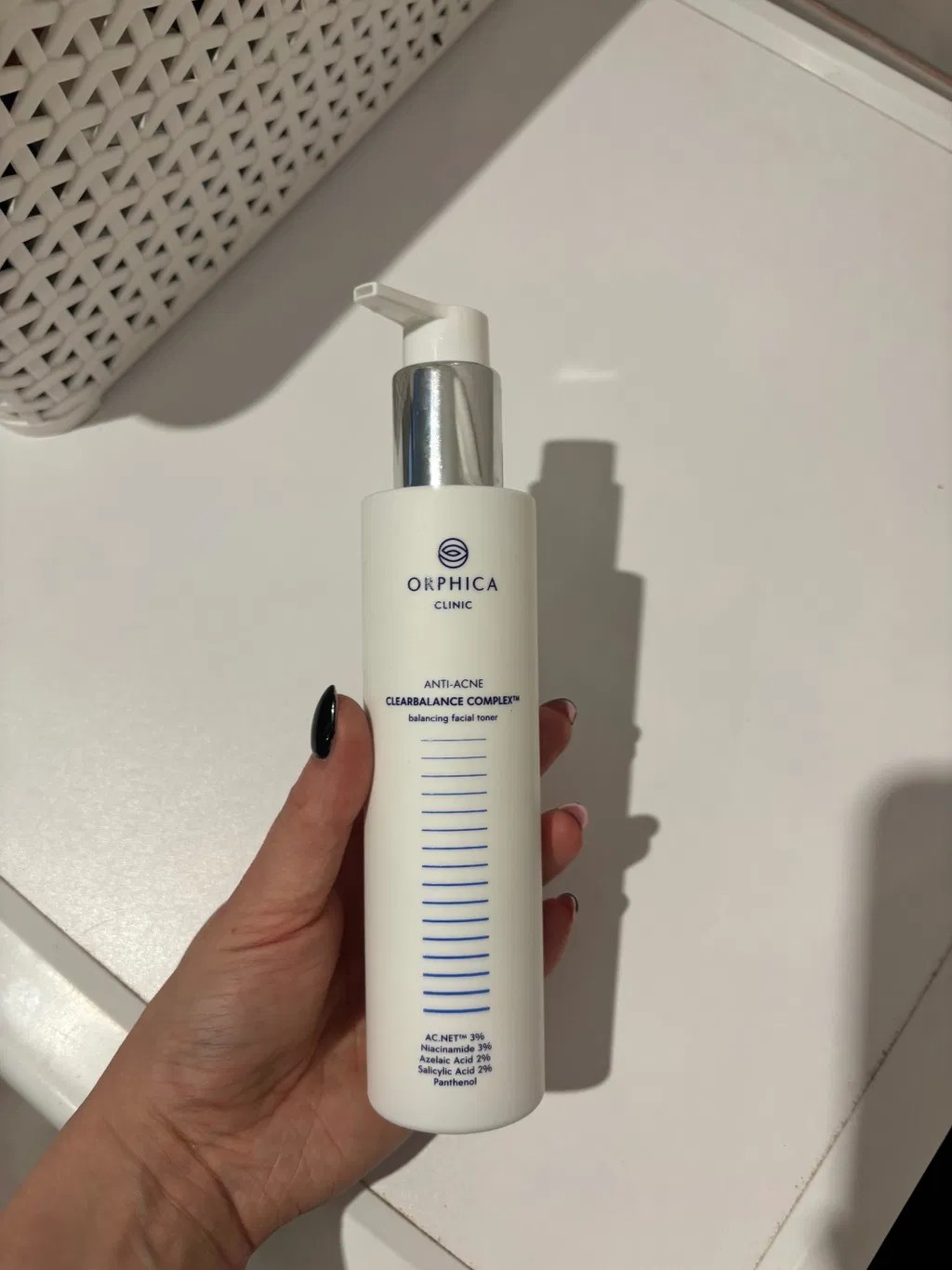Orphica Clinic Anti-Acne, Toner do twarzy na trądzik z niacynamidem i kwasem azelainowym, Tonik na trądzik