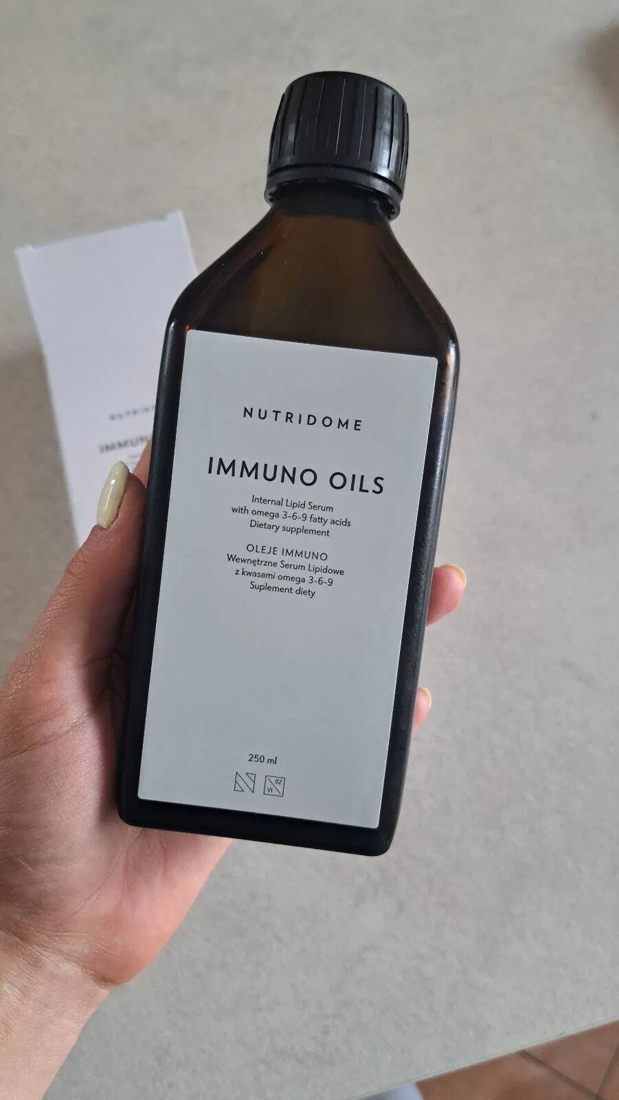 Nutridome, Immuno Oils, Oleje na odporność z kwasami omega 3-6-9 w płynie