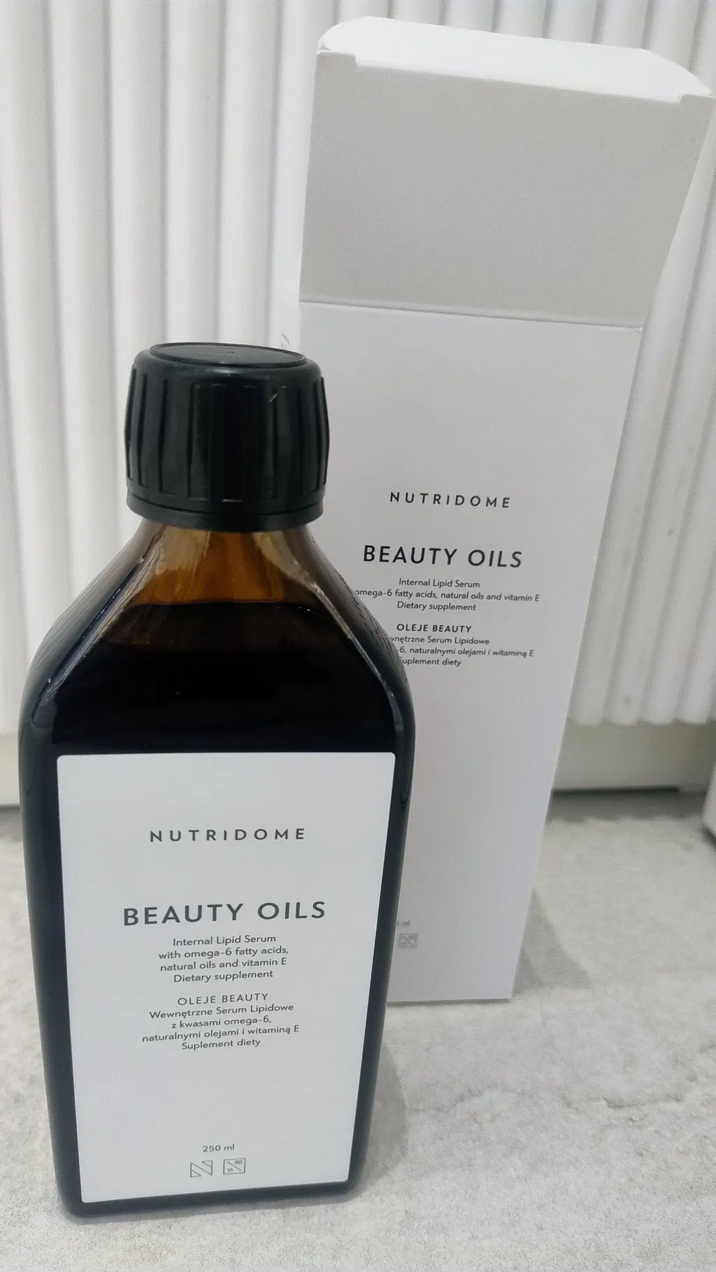 Nutridome, Beauty Oils, Oleje do picia na skórę z kwasami omega-6 i witaminą E