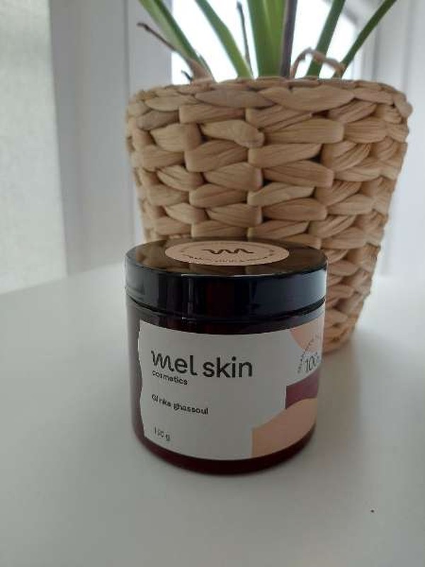 Mel Skin, Ghassoul cleansing, firming and smoothing clay for oily skin, normal skin, body and hair