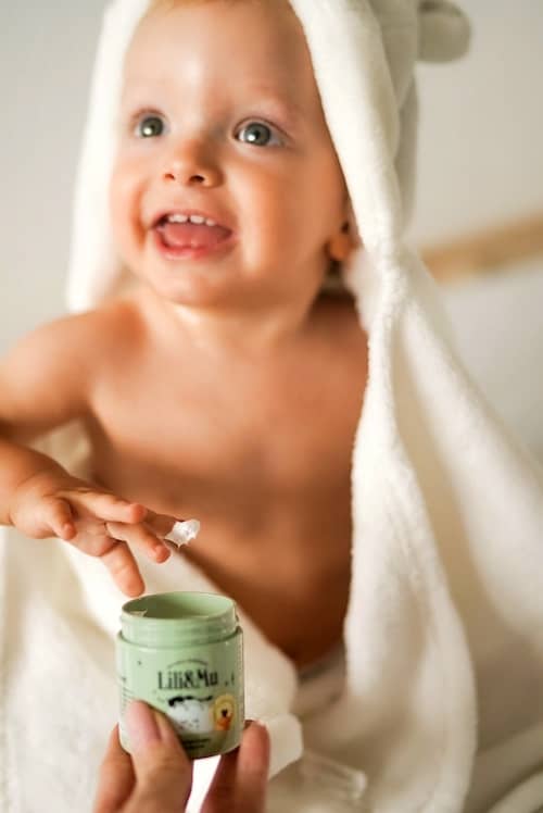 Krem na odparzenia pieluszkowe dla niemowląt i dzieci z cynkiem i masłem shea Lili&Mu